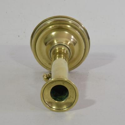 Collection of 3 French 19th Century Brass Bistro Push Up Candleholders