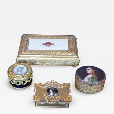Collection of Four 19th Century French Boxes