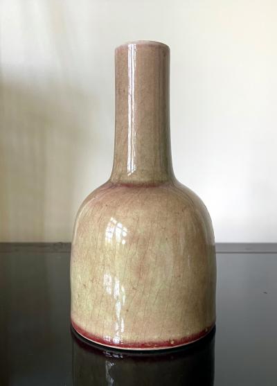 Collection of Four Chinese Ceramic Vases with Peachbloom Glaze