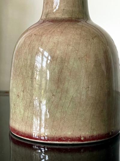 Collection of Four Chinese Ceramic Vases with Peachbloom Glaze