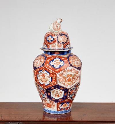 Collection of Four Imari Lidded Vases