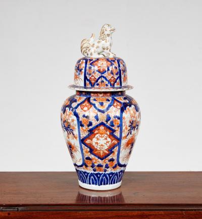 Collection of Four Imari Lidded Vases