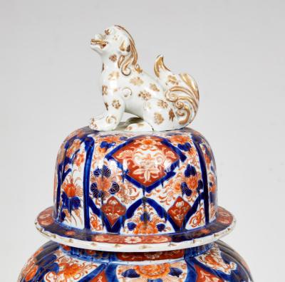 Collection of Four Imari Lidded Vases
