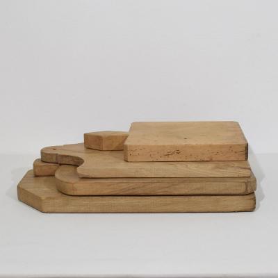 Collection of Four Rare French 19th Century Wooden Chopping or Cutting Boards