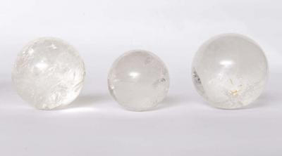 Collection of Rock Crystal Spheres