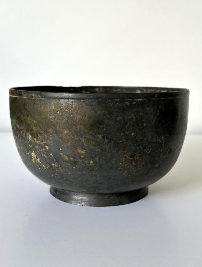 Collection of Three Korean Antique Bronze Bowls