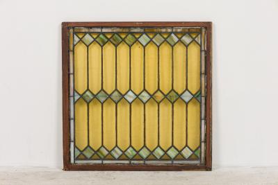 Collection of Various American Framed Stained Glass Panels