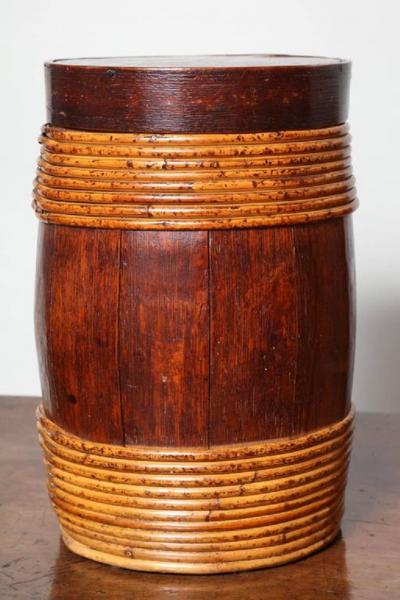 Collection of Willow Banded Treen Vessels
