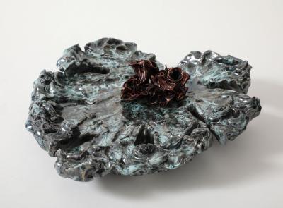 Colleen Carlson Iridescent Leaf Tray 