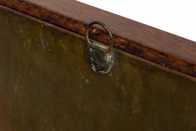 Colonial Anglo Indian Style Wood Brass Bound Wine Cooler on Stand