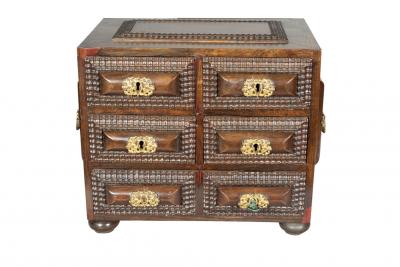 Colonial Brazilian Rosewood Miniature Chest