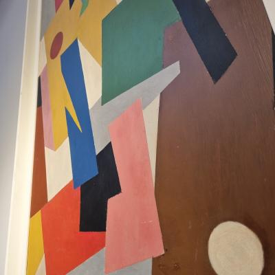 Colorful Abstract Oil on Canvas by Armilde Dupont