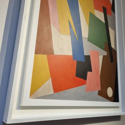 Colorful Abstract Oil on Canvas by Armilde Dupont