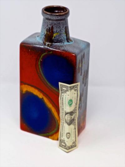 Colorful German Ceramic Vase