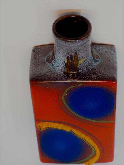 Colorful German Ceramic Vase