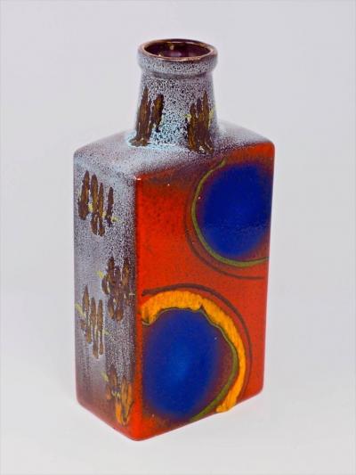 Colorful German Ceramic Vase