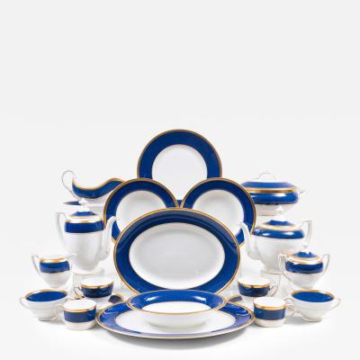 Complete English Porcelain Dinner Service For 12 People With Coffee Tea Service