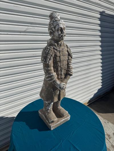 Composite Cast Asian Warrior Garden Sculpture 27 