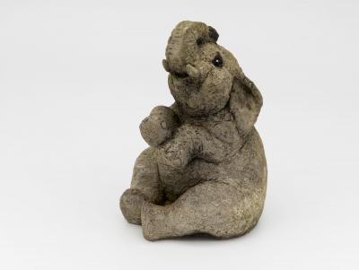 Composite Stone Elephant Garden Statue England Late 20th C 