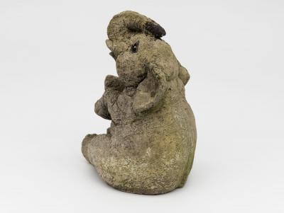 Composite Stone Elephant Garden Statue England Late 20th C 
