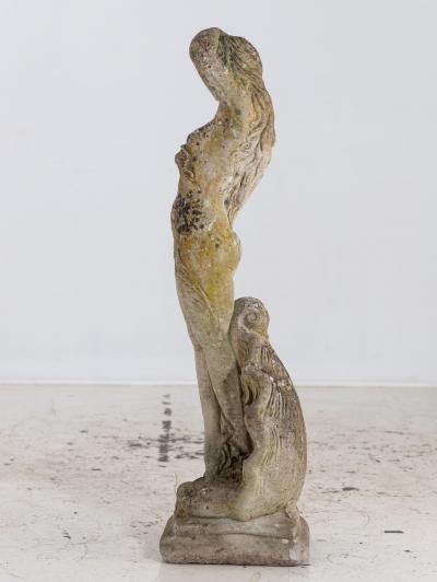 Composite Stone Figure of Venus Emerging from a Shell England Mid 20th C 