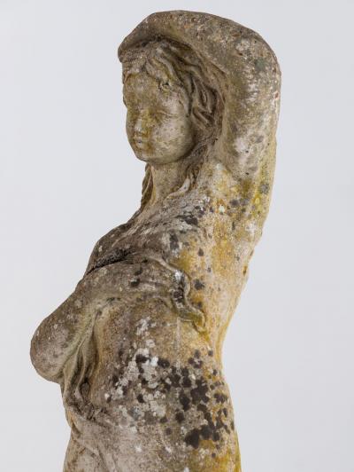 Composite Stone Figure of Venus Emerging from a Shell England Mid 20th C 