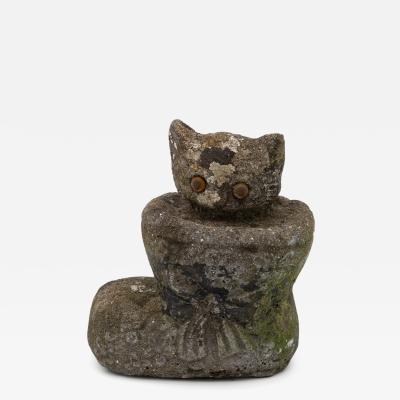 Composite Stone Kitten in Boot Garden Ornament English 20th Century