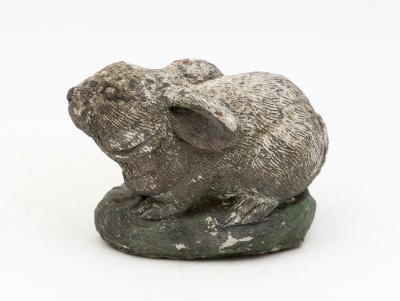 Composite Stone Rabbit or Bunny Garden Ornament French 20th Century