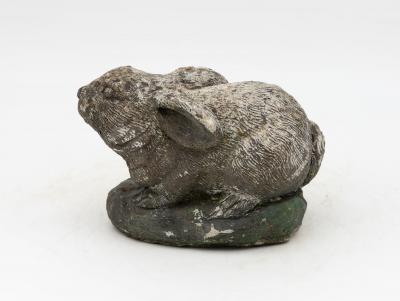 Composite Stone Rabbit or Bunny Garden Ornament French 20th Century
