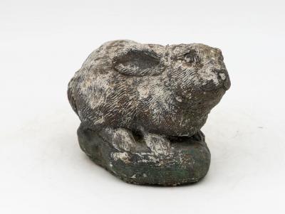 Composite Stone Rabbit or Bunny Garden Ornament French 20th Century