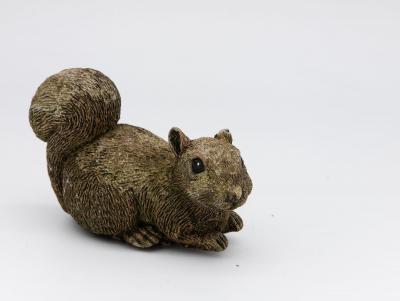 Composite Stone Squirrel Garden Ornament English 20th Century