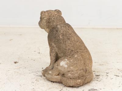 Concrete Bull Dog Garden Ornament English mid 20th Century