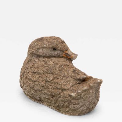 Concrete Duck Garden Ornament French 20th Century