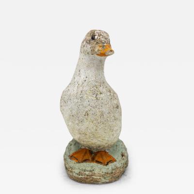 Concrete Duck Garden Ornament French 20th Century