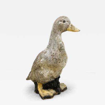 Concrete Duck Garden Ornament French 20th Century