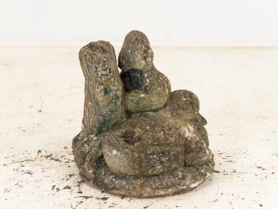 Concrete Duck and Ducklings Garden Ornament French 20th Century