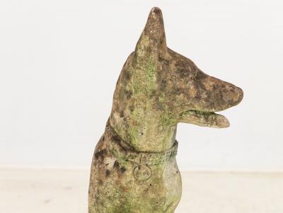 Concrete Shepherd Dog Garden Ornament English mid 20th Century