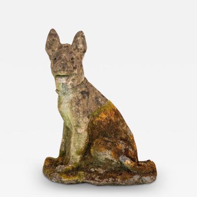 Concrete Shepherd Dog Garden Ornament English mid 20th Century