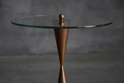 Conical Copper Side Table France 1970s