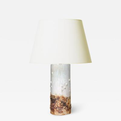 Conny Walther Rustic Textured Monumental Lamp by Conny Walther