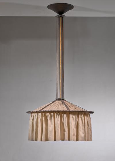 Conrad Fehn Amsterdamse School Pendant lamp by Conrad Fehn