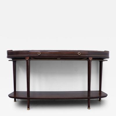 Console by Alban Chambon Mahogany and Marble 1900s