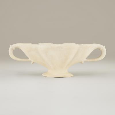 Constance Spry Extra Large scalloped Fulham Pottery urn by Constance Spry