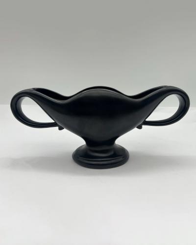Constance Spry Twin Handled Vase with Scalloped Lip c 1930s