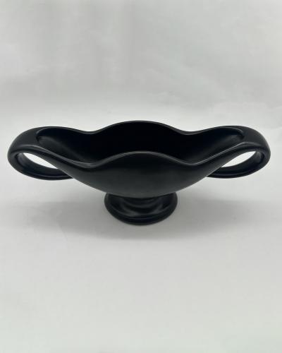 Constance Spry Twin Handled Vase with Scalloped Lip c 1930s