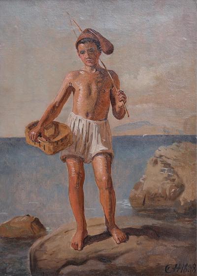 Constantin Hansen Danish 1804 1880 Fisher Boy from Capri 1838