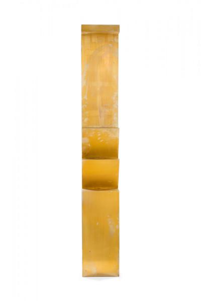 Contemporary Abstract Form Gilt Etagere Shelf