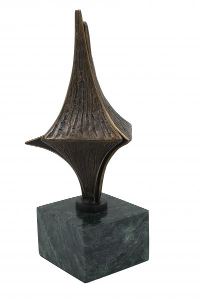 Contemporary Abstract Metal and Marble Sculpture