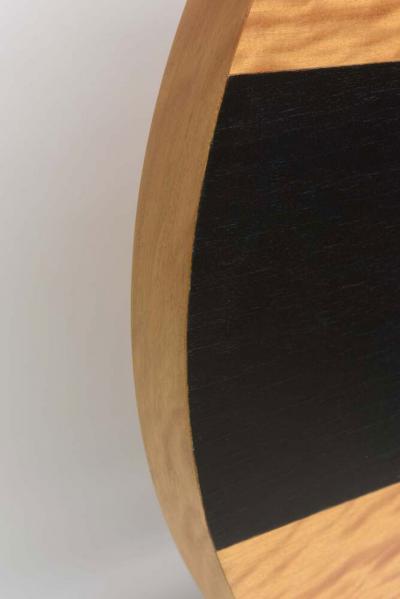 Contemporary American Abstract Wood Sculpture on Stand