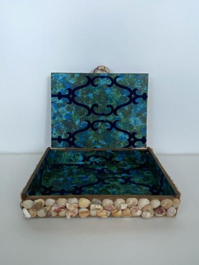 Contemporary American Modern Large Seashell Box